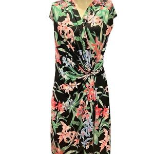 Tommy Bahama Black Floral Knot Dress